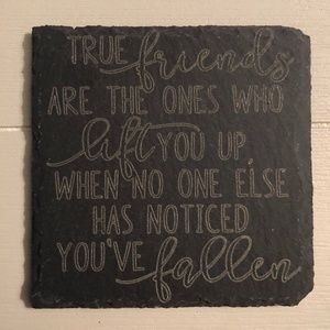 Hand Made Laser etched slate coasters